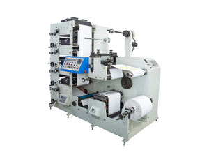 Neue g&uuml;nstige 4-Farben-320-Breite-Klebeetiketten-Bopp-Folien-Aluminiumfolien-Flexodruckmaschine 